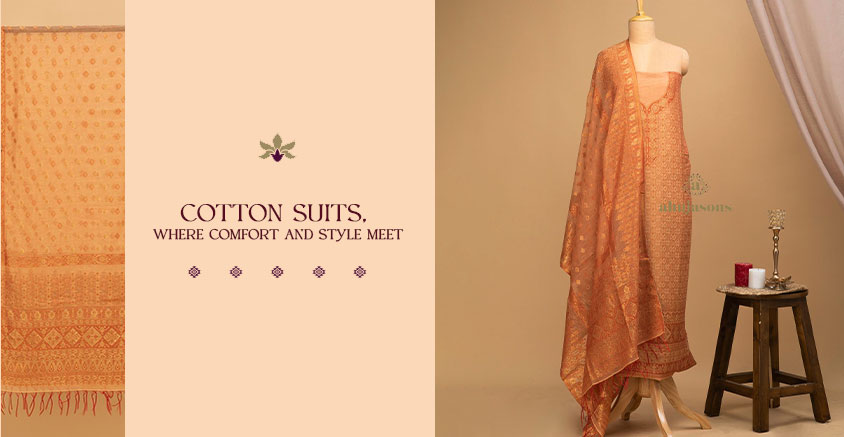 Latest Jaipuri Designer Cotton Suits Online Shopping