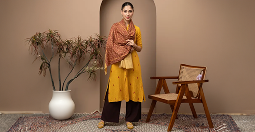 Yellow Pashmina Shawl